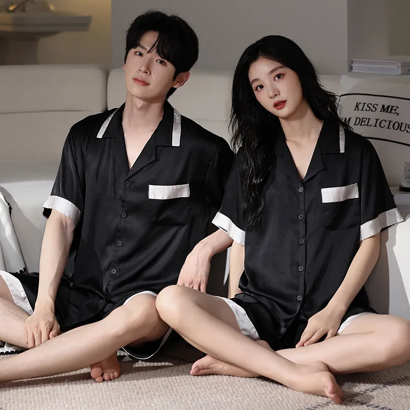 WANANNI Pajama Set Unisex Black-5