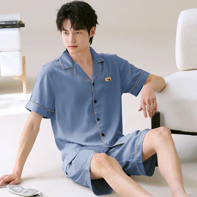 WANANNI Pajama Set Men's Dodger Blue-4