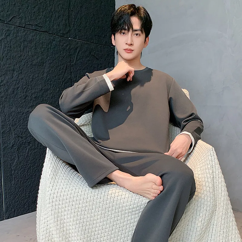 WANANNI Pajama Set Men's Dark Gray-3