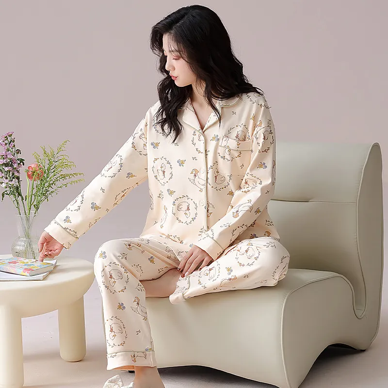 WANANNI Pajama Set Women's Apricot-3