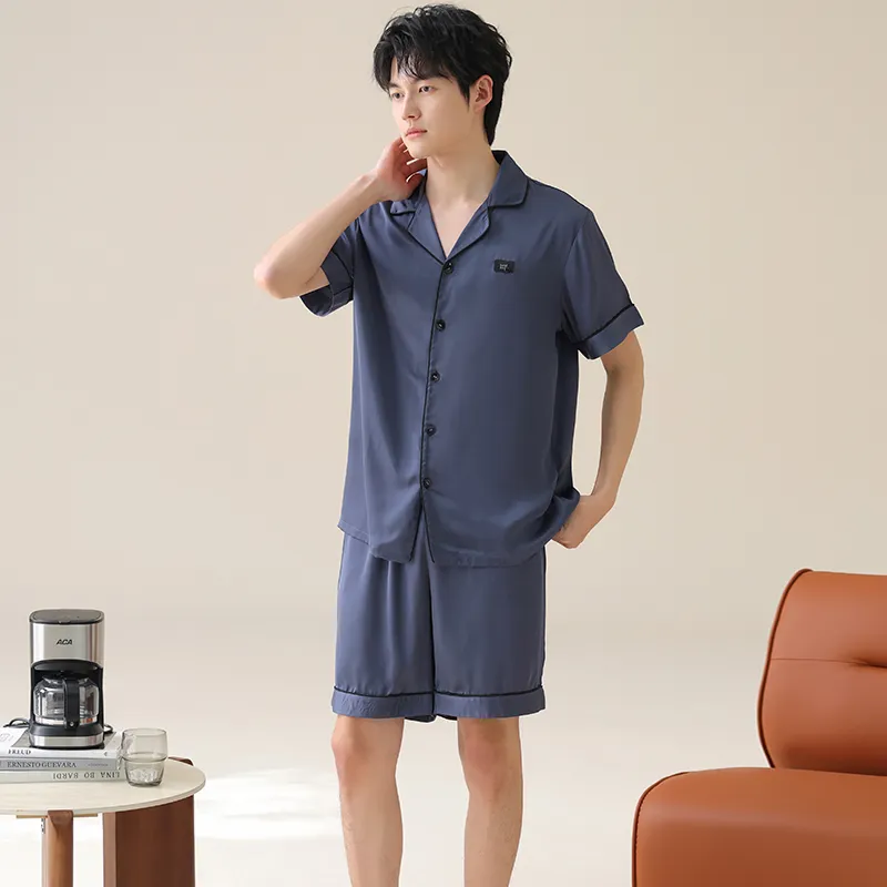 WANANNI Pajama Set Men's Royal Blue-6