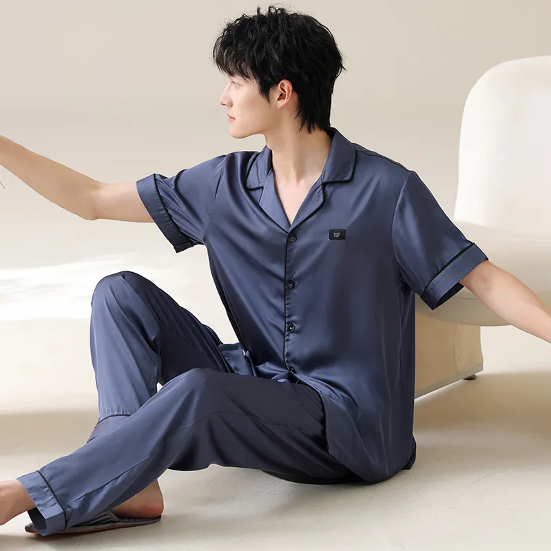 WANANNI Pajama Set Men's Royal Blue-4