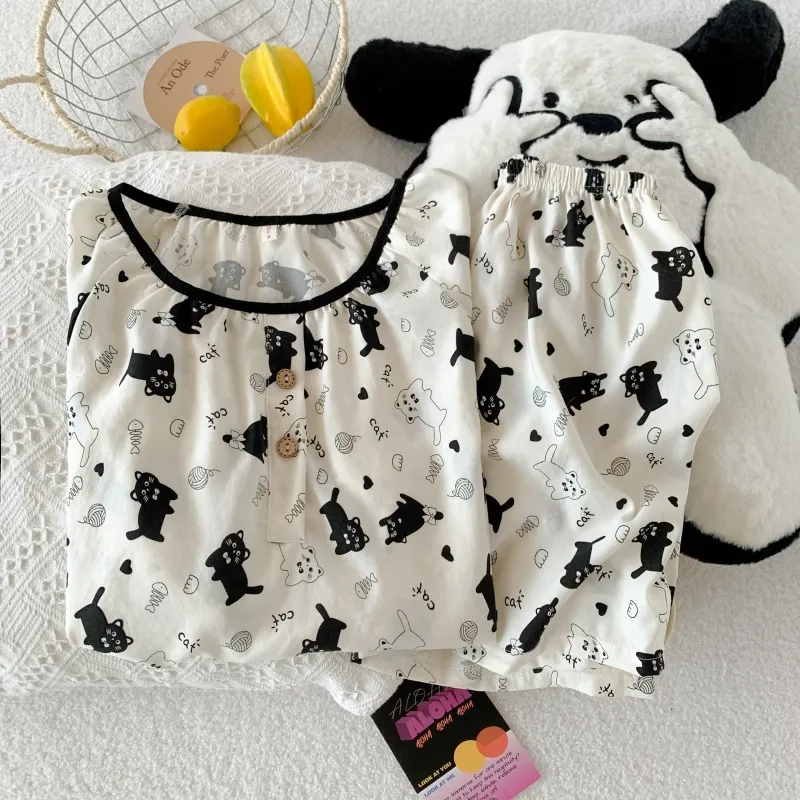 WANANNI Pajama Set Women's White-6