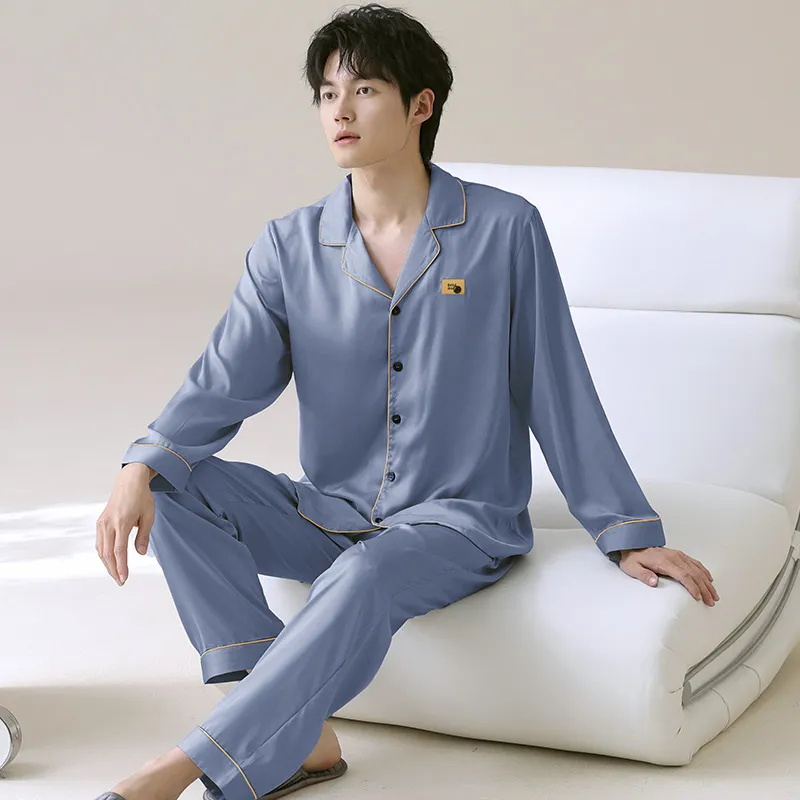 WANANNI Pajama Set Men's Dodger Blue-2