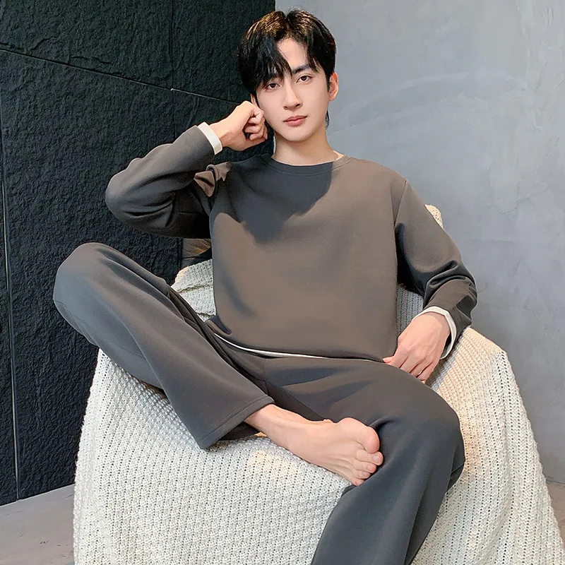 WANANNI Pajama Set Men's Dark Gray-1