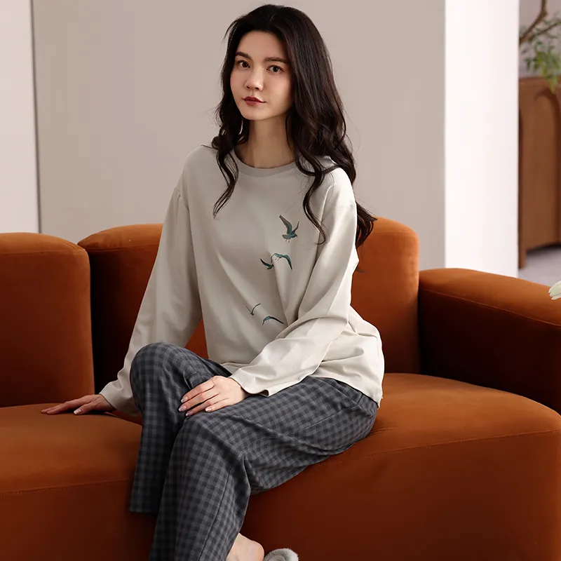 WANANNI Pajama Set Women's Apricot-3