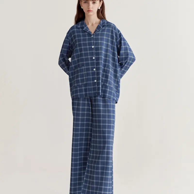 WANANNI Pajama Gift Box Women's Mountain Mist Blue-2