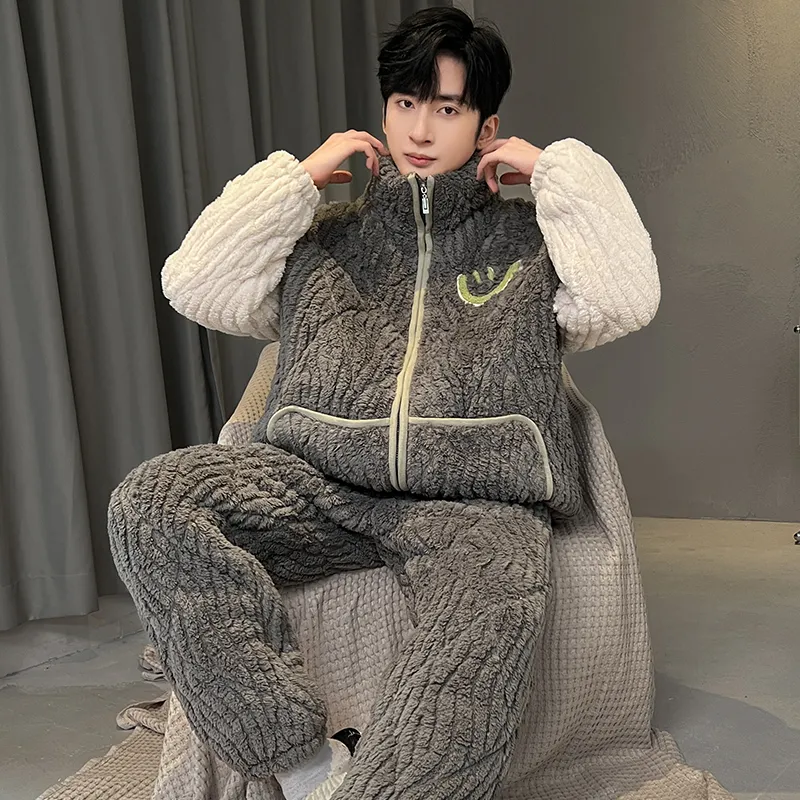 WANANNI Pajama Set Men's Dark Gray-2