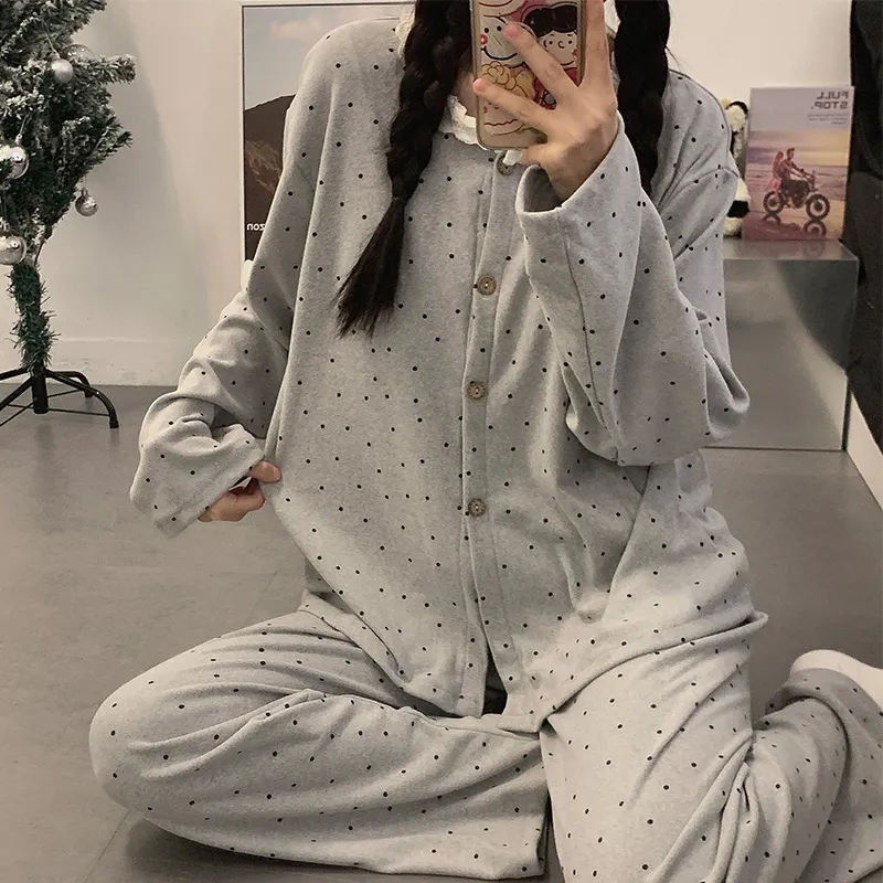WANANNI Pajama Set Women's Gray-3