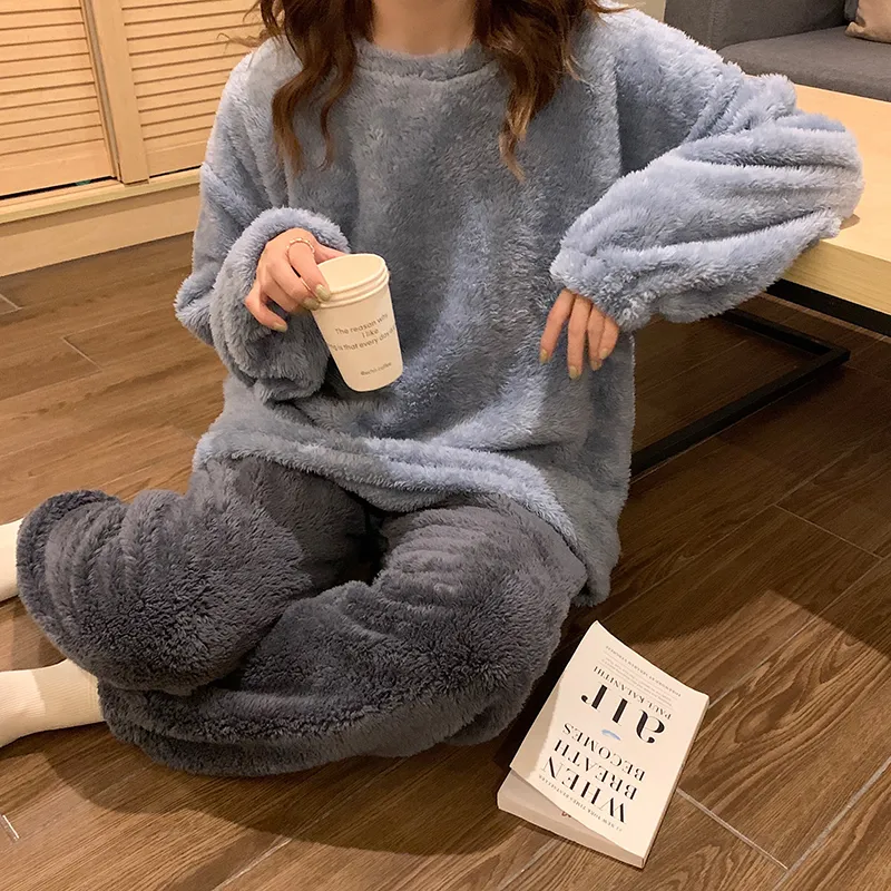 WANANNI Pajama Set Women's Dark Sky Blue-6