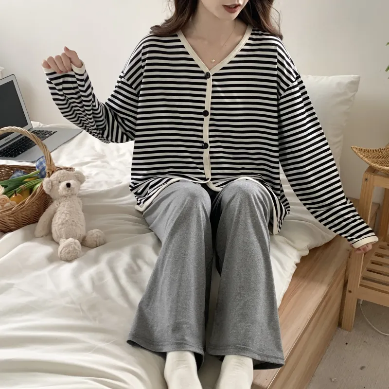 WANANNI Pajama Set Women's Black-6