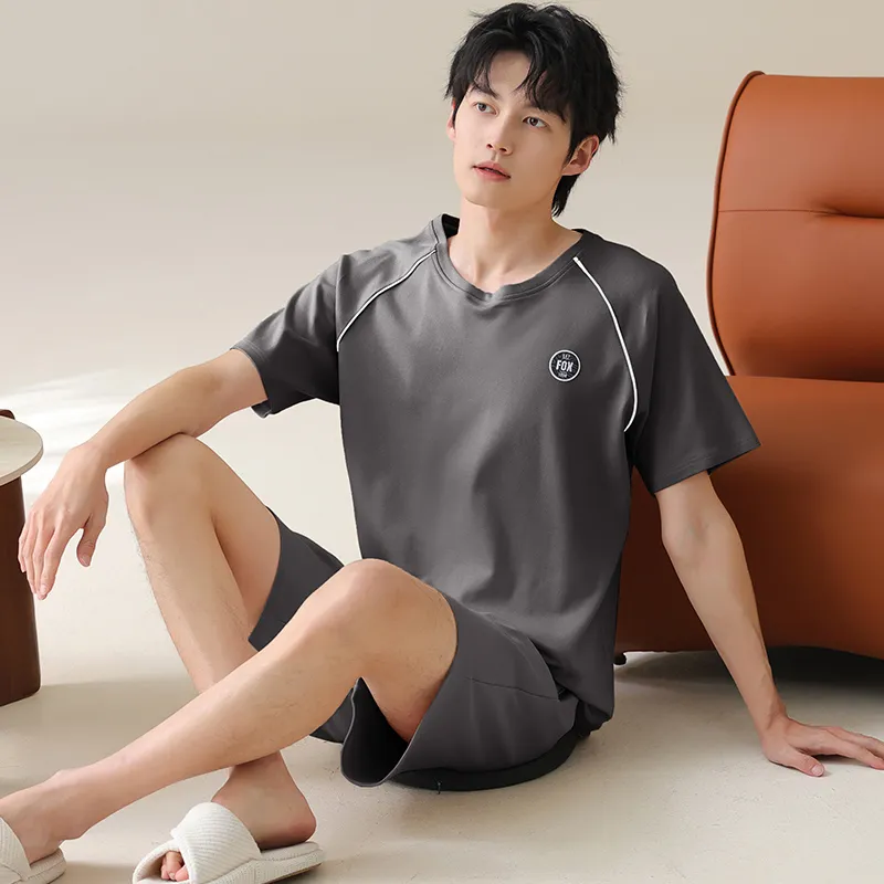 WANANNI Pajama Set Men's Dark Gray-5