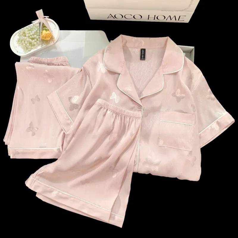 WANANNI Pajama Set Women's Pink-3