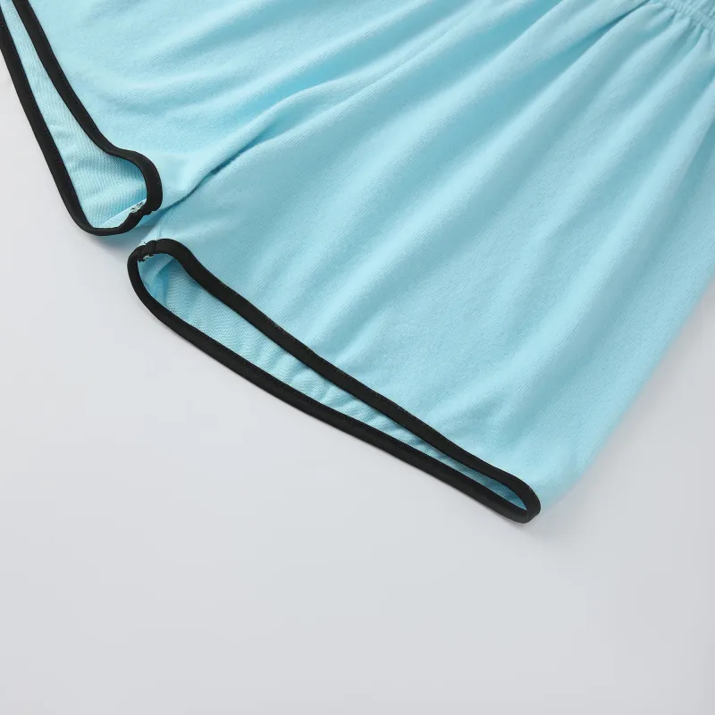 WANANNI Pajama Set Women's Fluorescent Blue-7