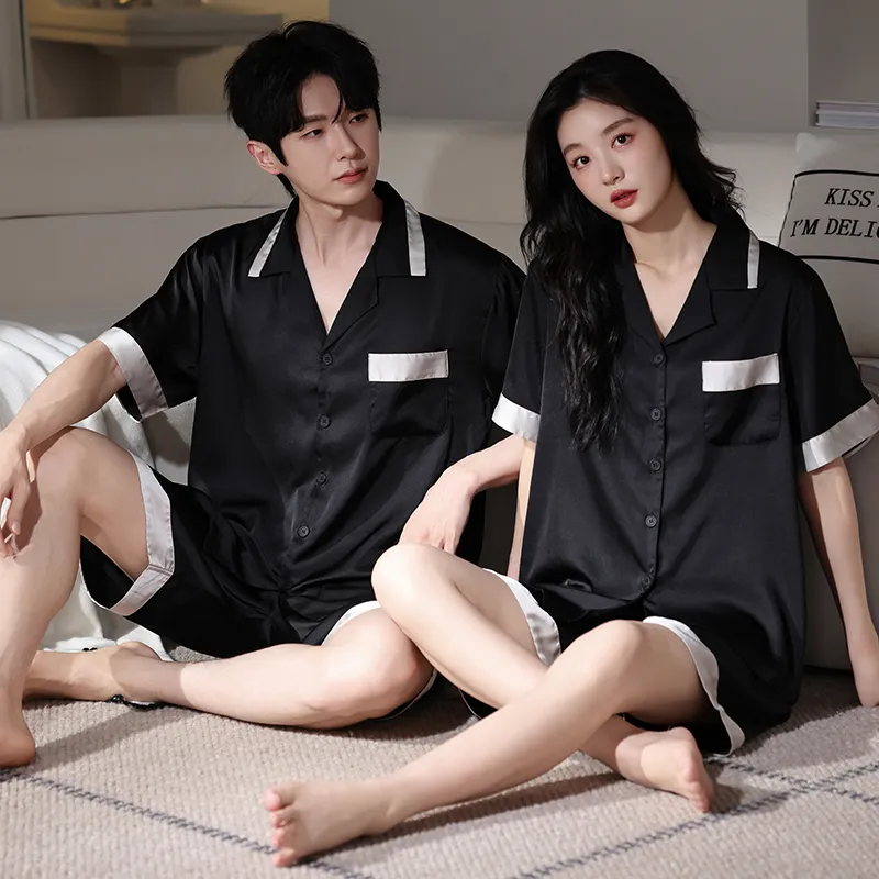 WANANNI Pajama Set Unisex Black-3