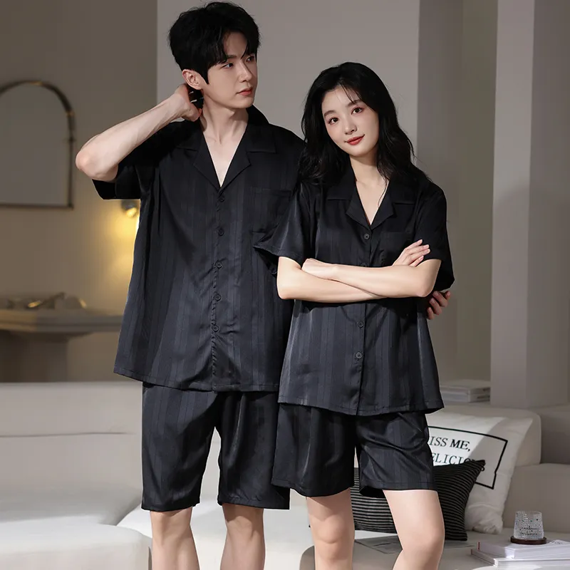 WANANNI Pajama Set Unisex Black-2