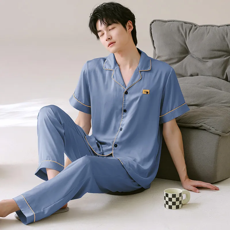 WANANNI Pajama Set Men's Dodger Blue-4
