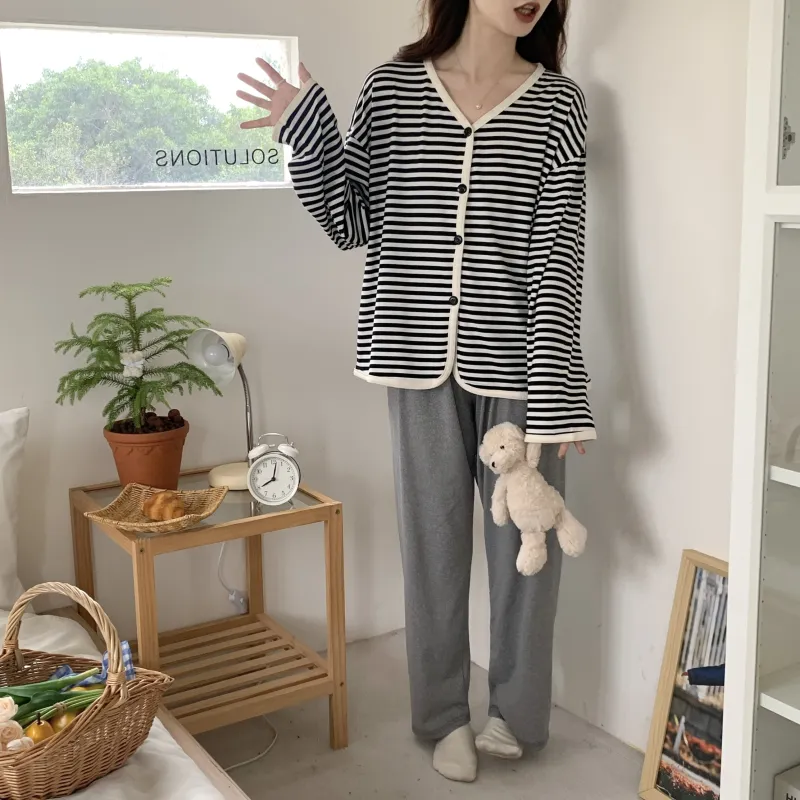 WANANNI Pajama Set Women's Black-5