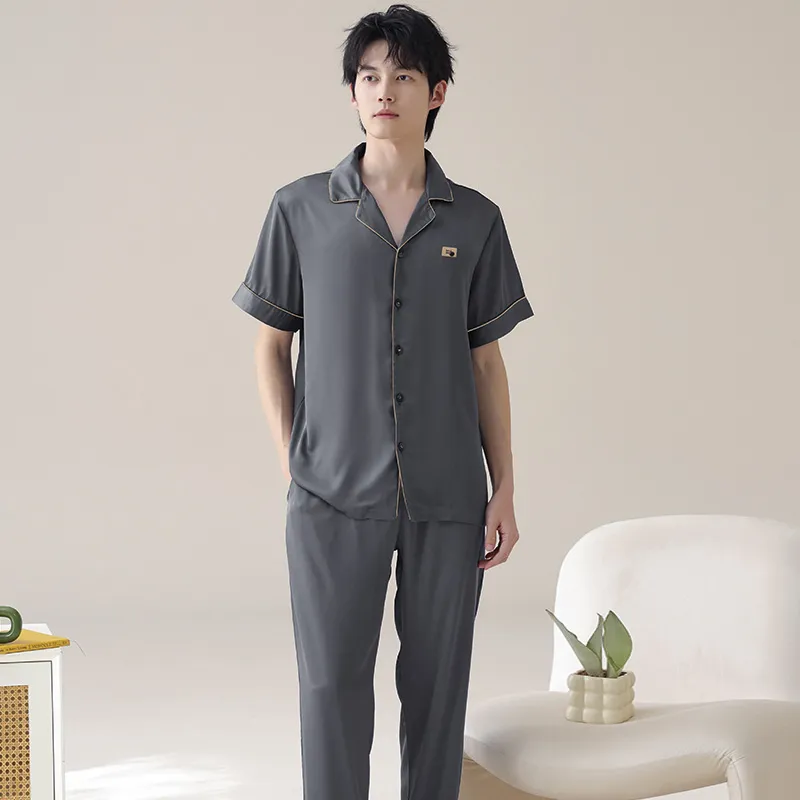 WANANNI Pajama Set Men's Dark Gray-6