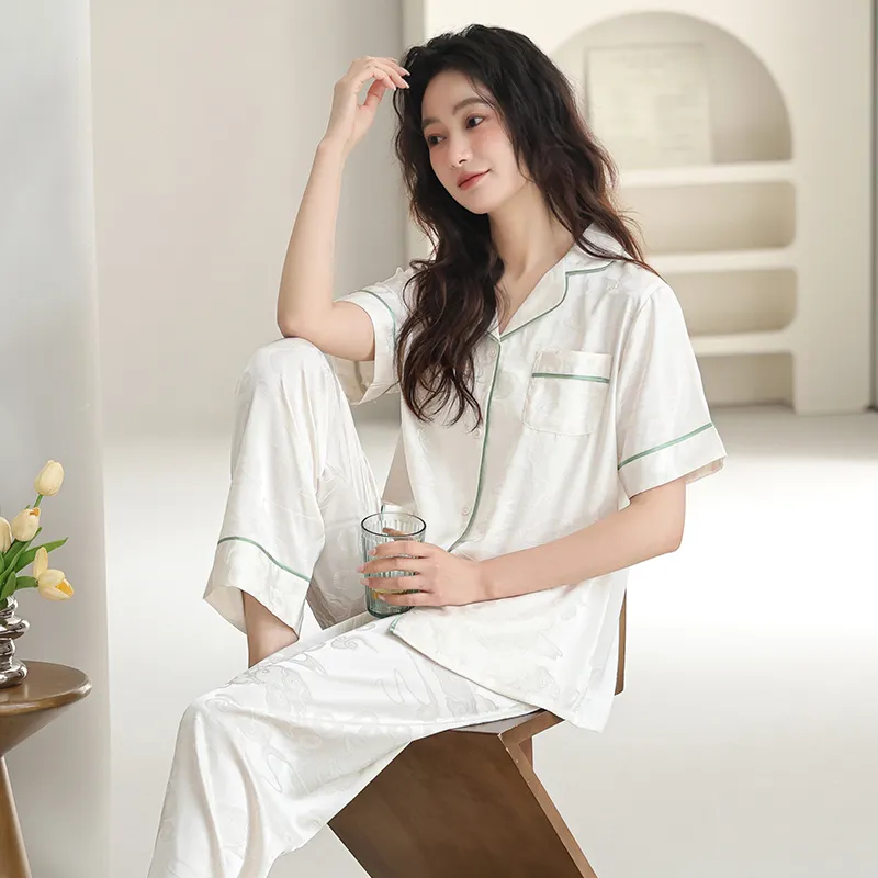 WANANNI Pajama Set Women's White-4