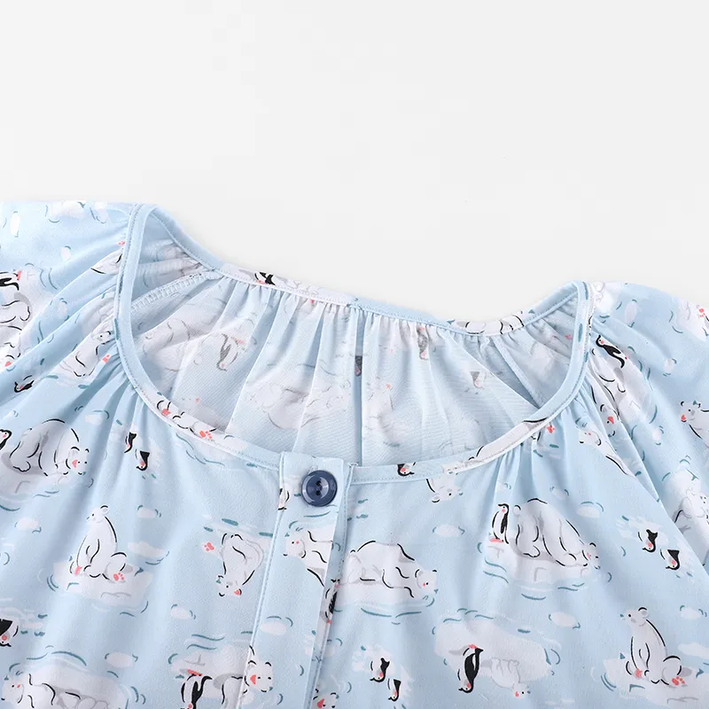 WANANNI Pajama Set Women's Sky Blue-2