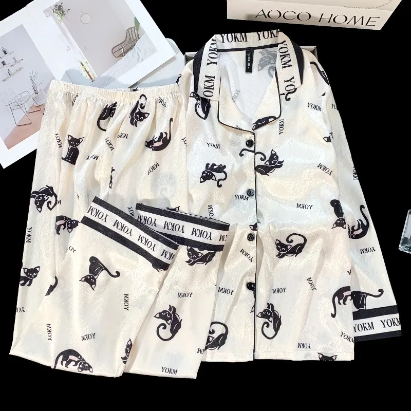 WANANNI Pajama Set Women's White-1