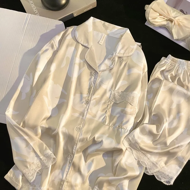 WANANNI Pajama Set Women's Champagne Gold-4