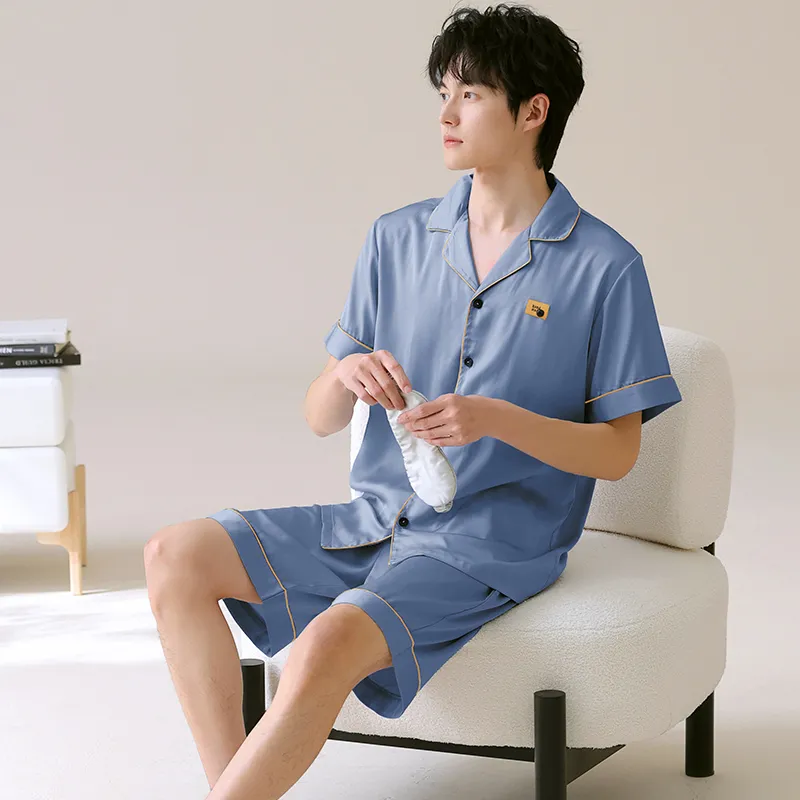 WANANNI Pajama Set Men's Dodger Blue-3