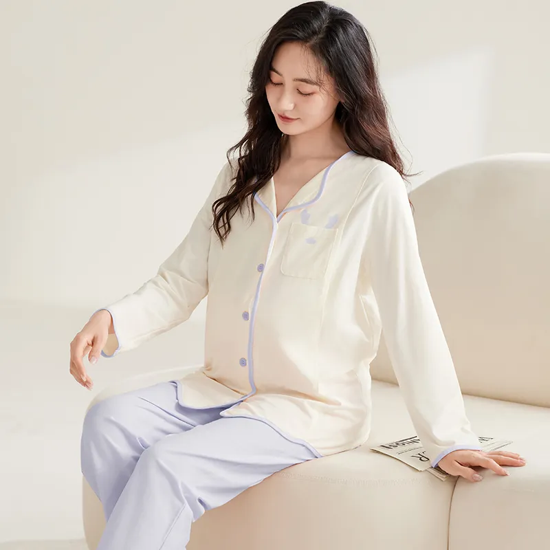 WANANNI Pajama Set Women's Sky Blue-5