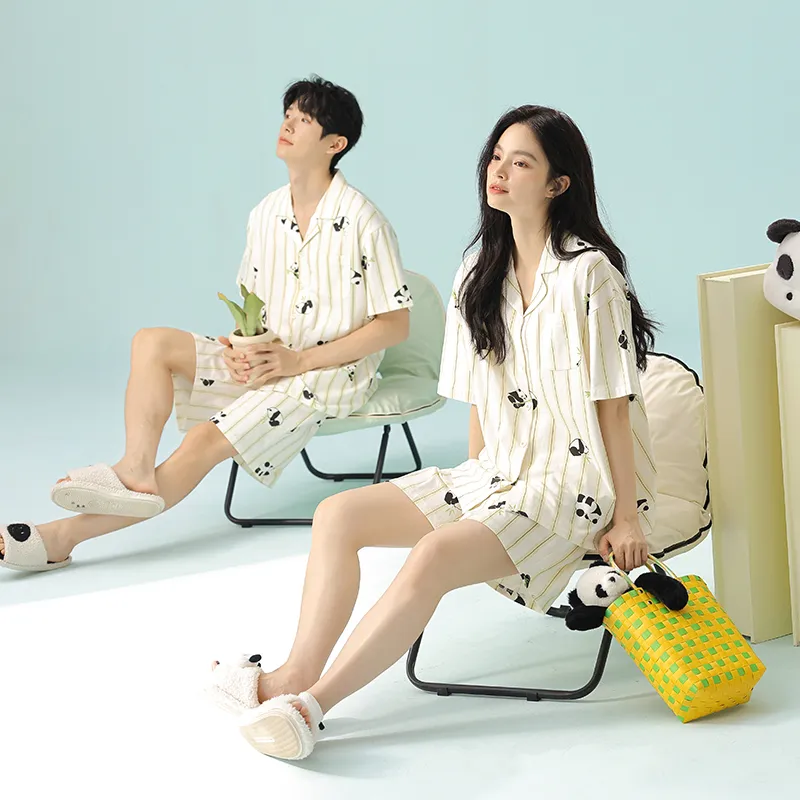 WANANNI Pajama Set Unisex Light Apricot Yellow-7