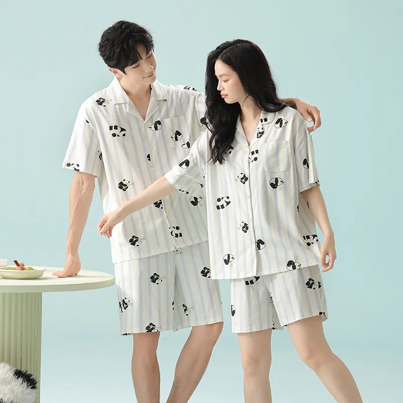 WANANNI Pajama Set Unisex Apricot White-7