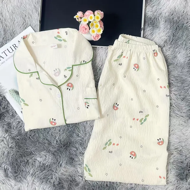 WANANNI Pajama Set Women's White-4