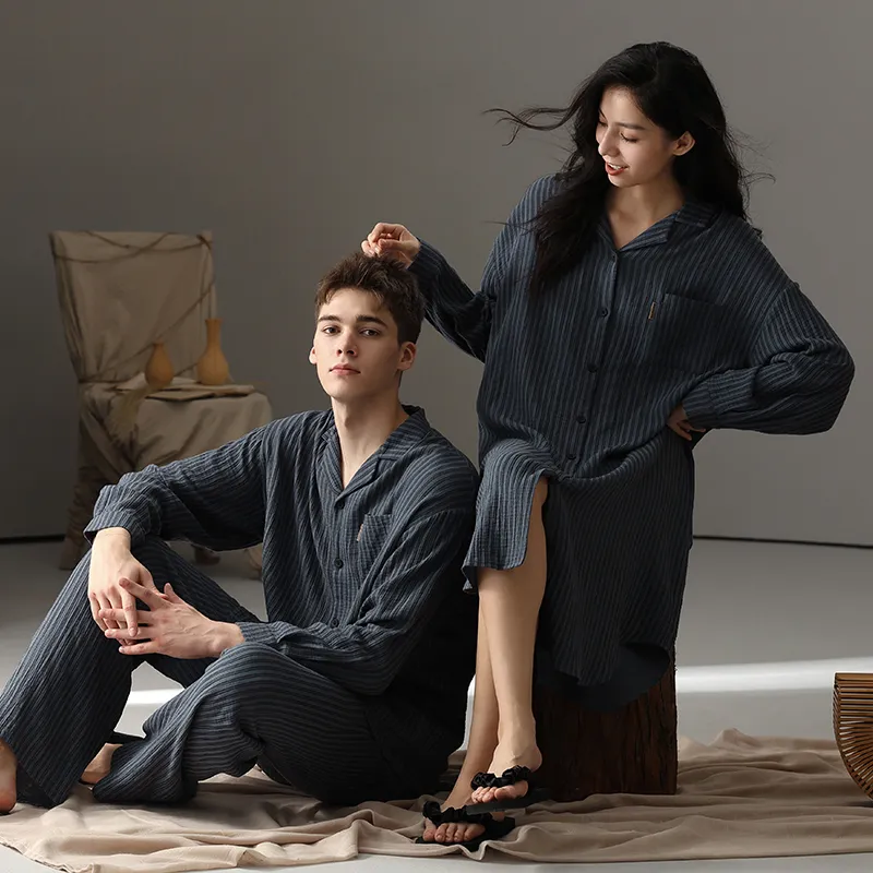 WANANNI Pajama Set Men's Red Sparrow Blue-4