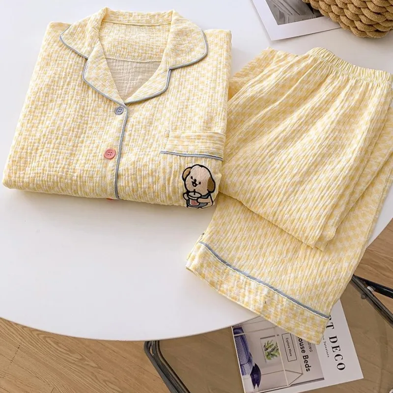 WANANNI Pajama Set Women's Yellow-1
