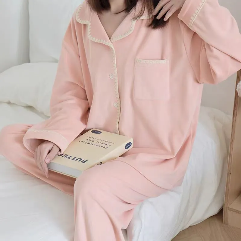 WANANNI Pajama Set Women's Orange Pink-3