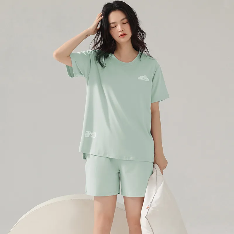 WANANNI Pajama Set Women's Lake Green-4