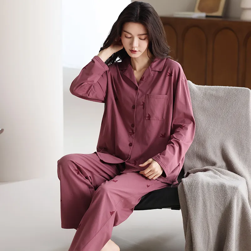 WANANNI Pajama Set Women's Rose Red-5