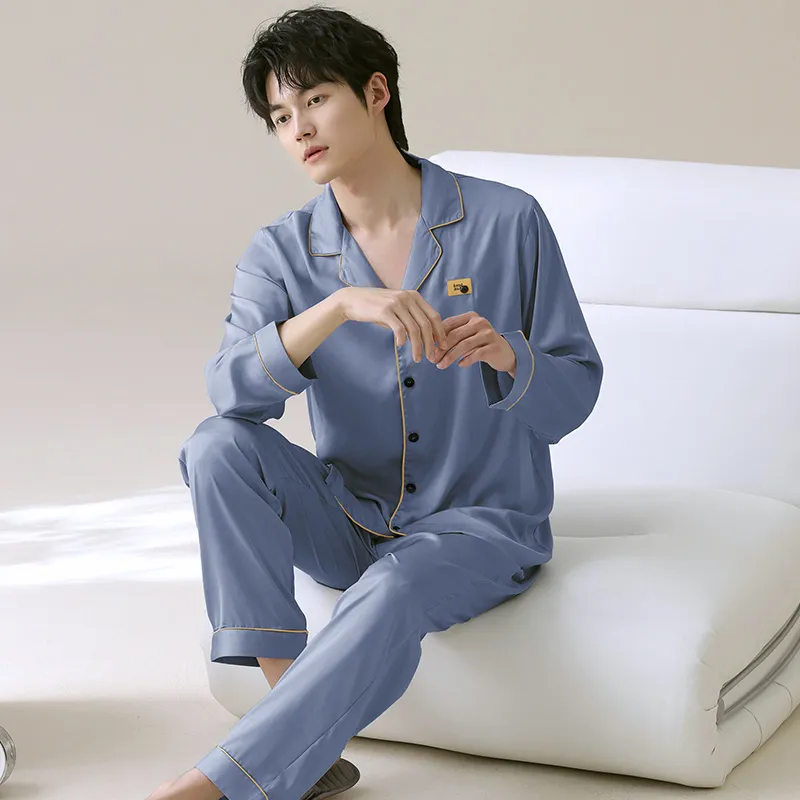 WANANNI Pajama Set Men's Dodger Blue-1