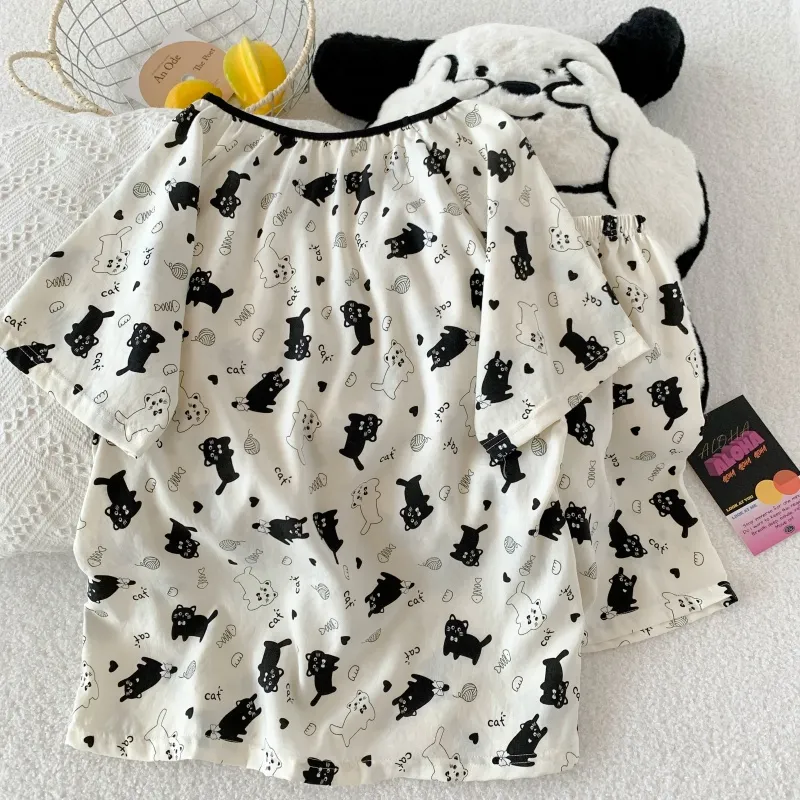 WANANNI Pajama Set Women's White-3