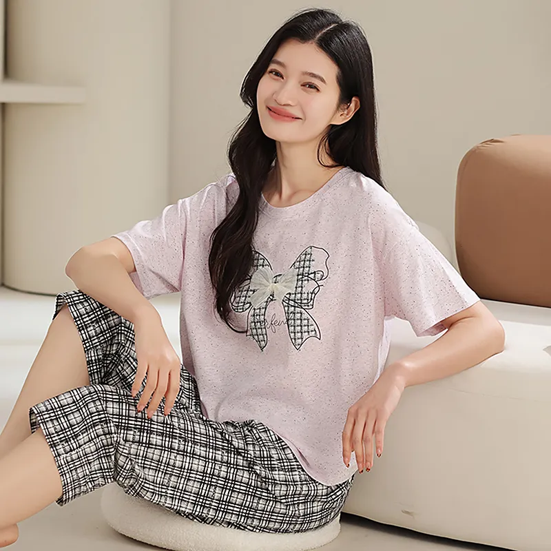 WANANNI Pajama Set Women's Purple Pink-4