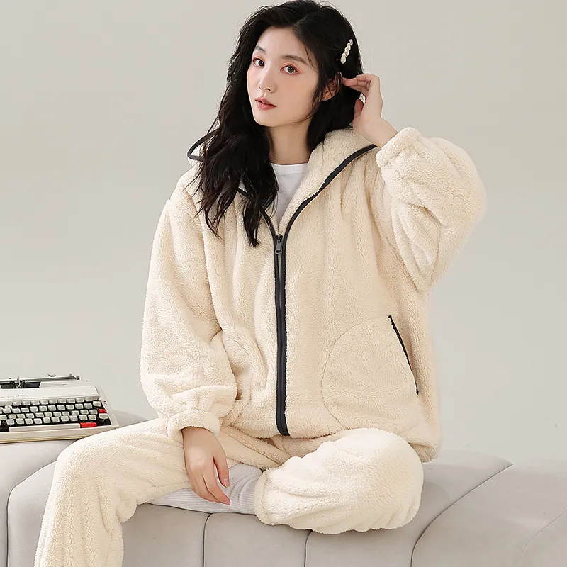 WANANNI Pajama Set Women's Light Apricot-1