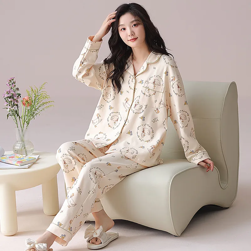 WANANNI Pajama Set Women's Apricot-5