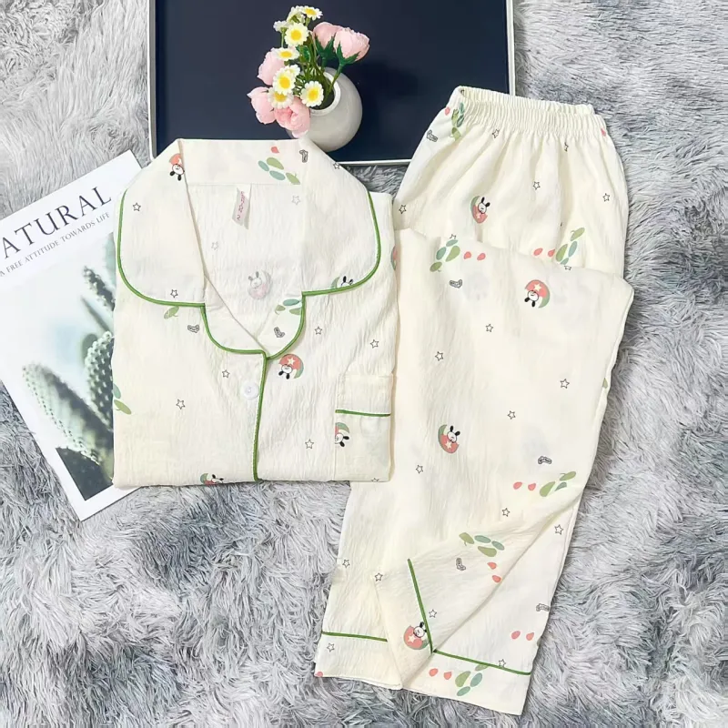 WANANNI Pajama Set Women's White-1