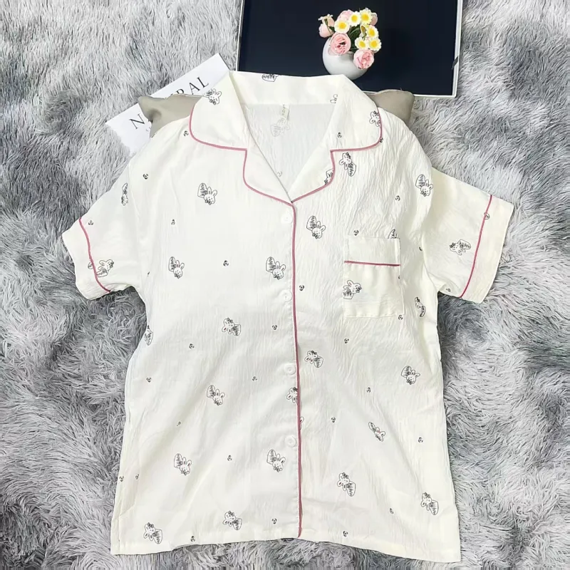 WANANNI Pajama Set Women's White-1