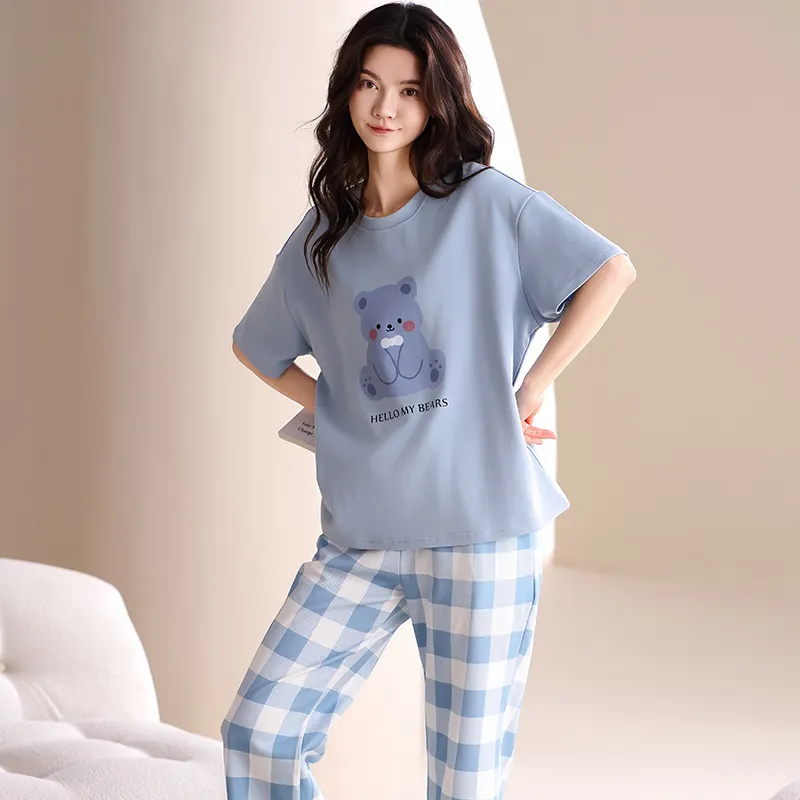 WANANNI Pajama Set Women's Sky Blue-7