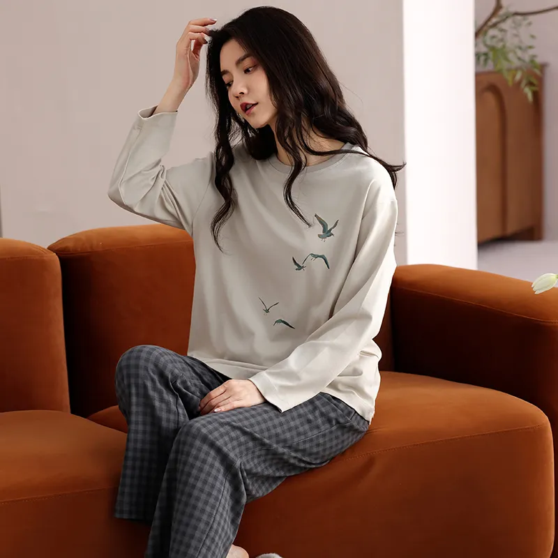 WANANNI Pajama Set Women's Apricot-4