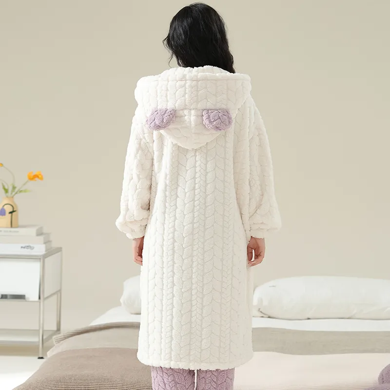 WANANNI Pajama Set Women's White-1
