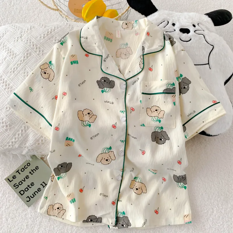 WANANNI Pajama Set Women's Apricot-5