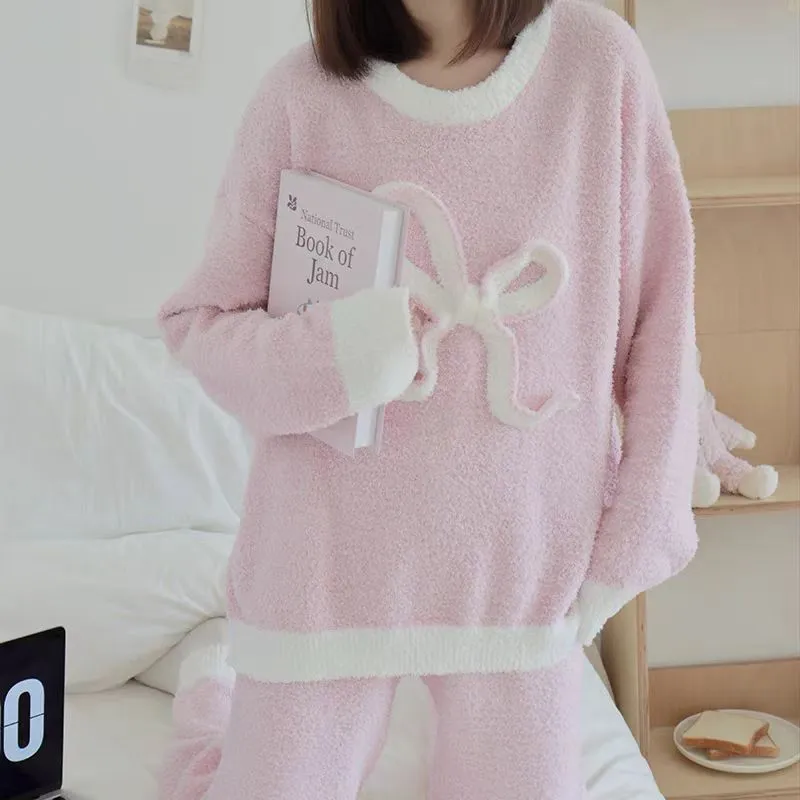 WANANNI Pajama Set Women's Cream Pink-5