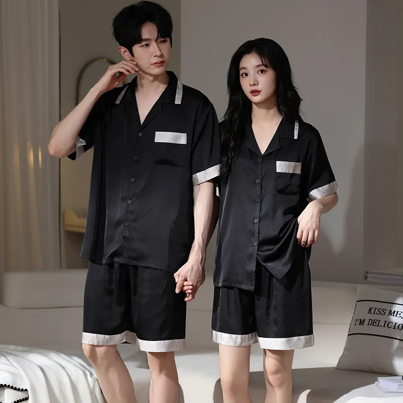 WANANNI Pajama Set Unisex Black-1